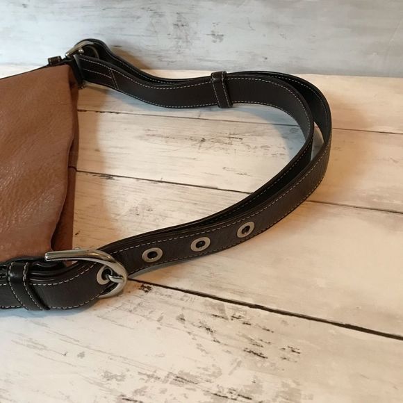 Authentic COACH legacy signature legacy hobo bag purse pebbled leather - Picture 10 of 12